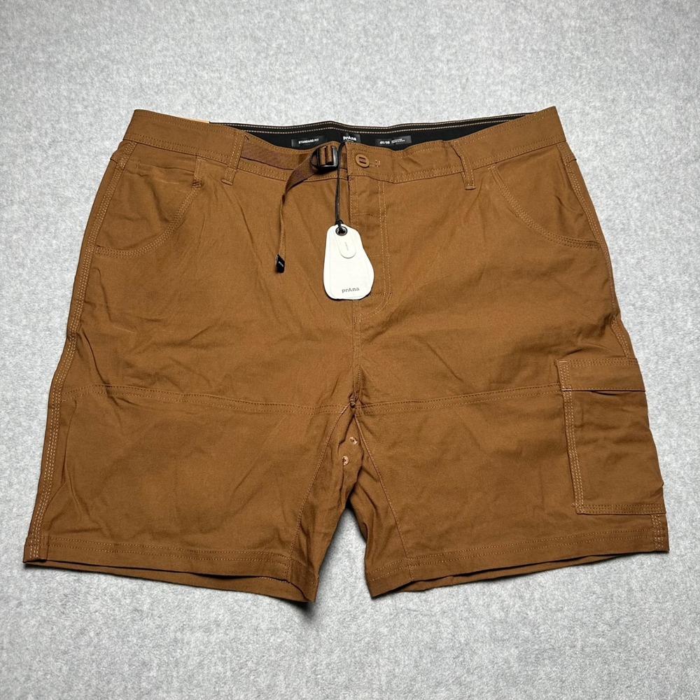 Prana Stretch Zion Short II Mens 40 Sepia Brown Hiking Cargo Shorts 1969751 NEW